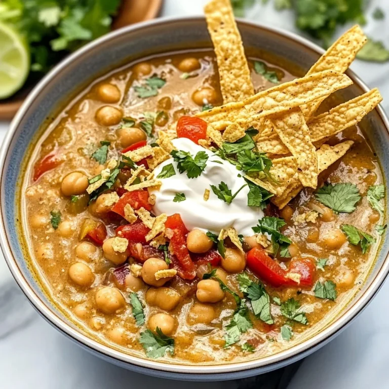 Vegan White Chickpea Chili