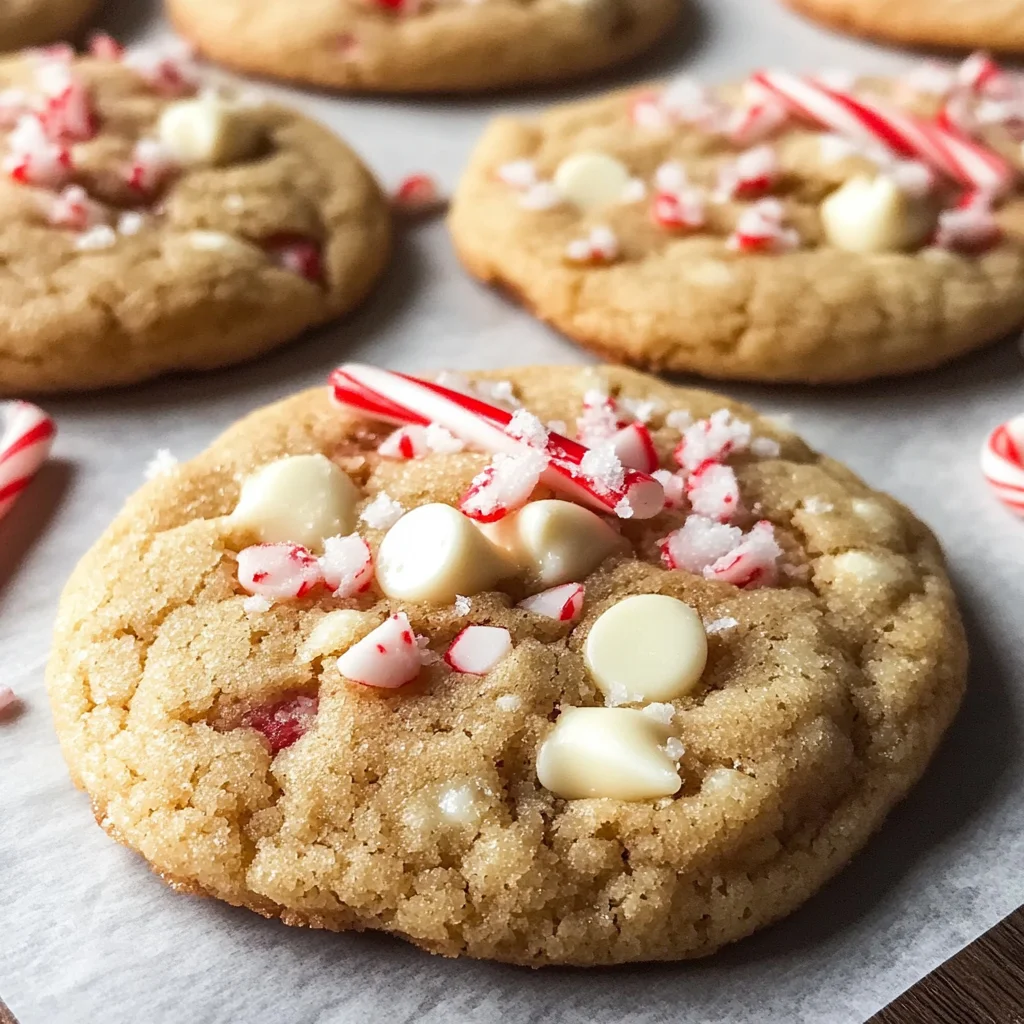 White Chocolate Candy Cane Cookies