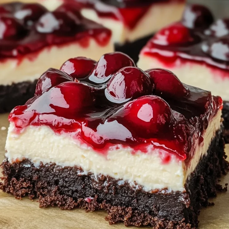 Black Forest Cheesecake Bars