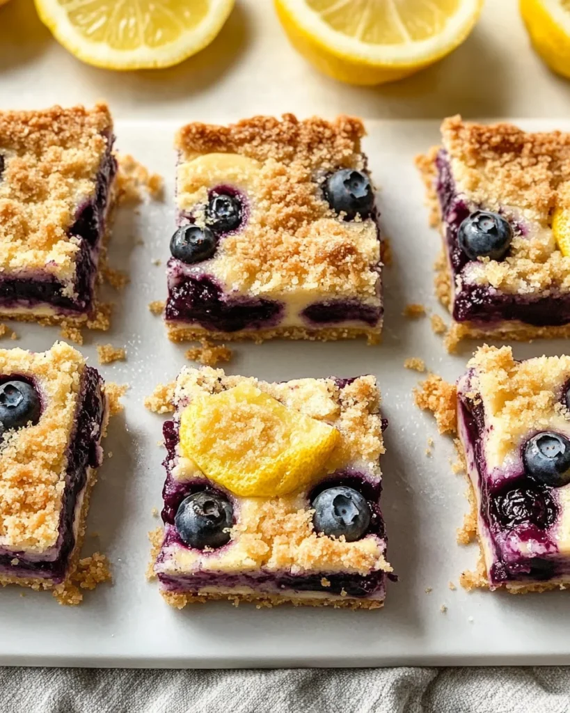 Blueberry Lemon Pie Bars