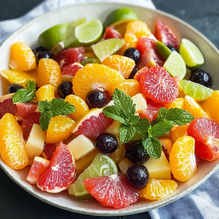 Citrus Salad with Mint, Honey, and Lime