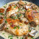 Creamy Garlic Mushroom Chicken