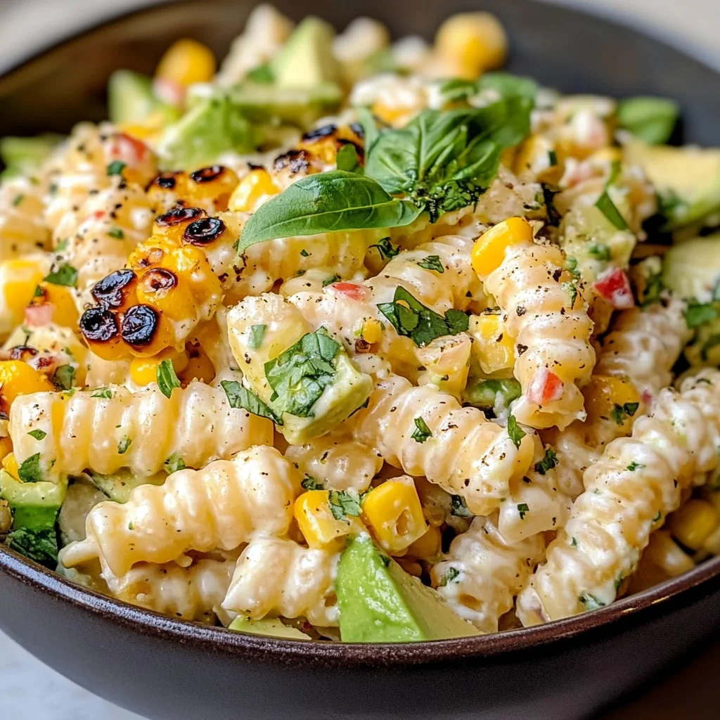 Creamy Street Corn Pasta Salad