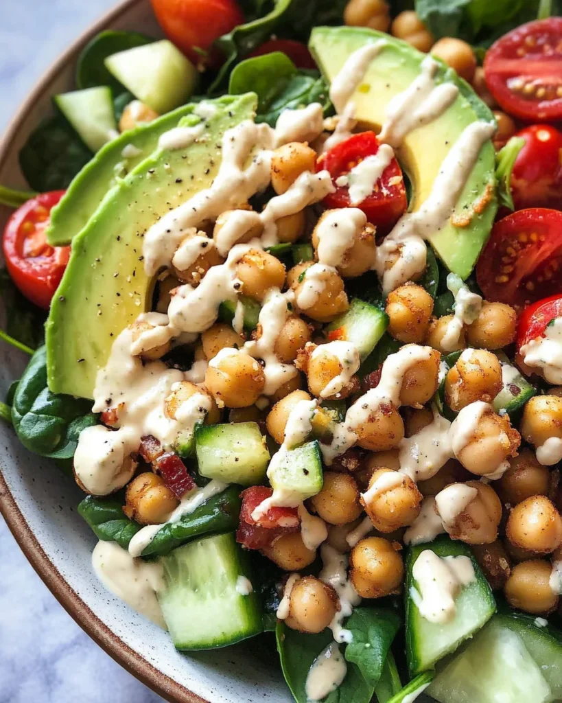 Crispy Chili Lime Garbanzo Beans Salad