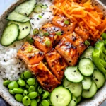 Crispy Salmon and Rice Bowl