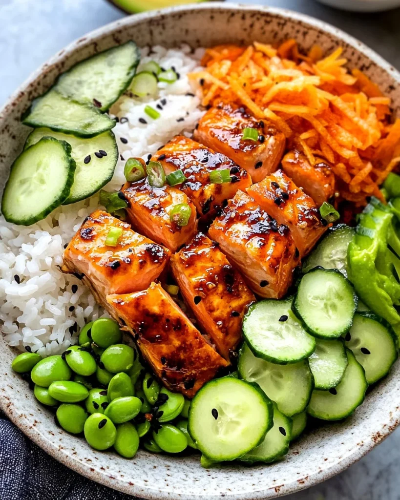 Crispy Salmon and Rice Bowl