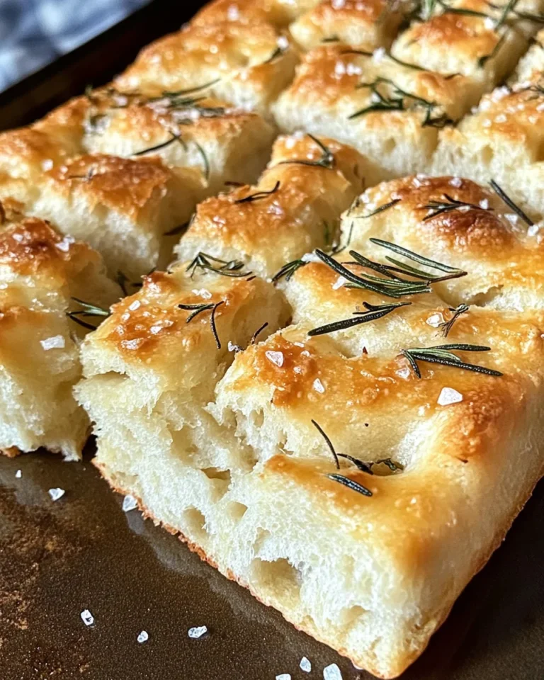 Easy Rosemary Garlic Focaccia Bread Recipe