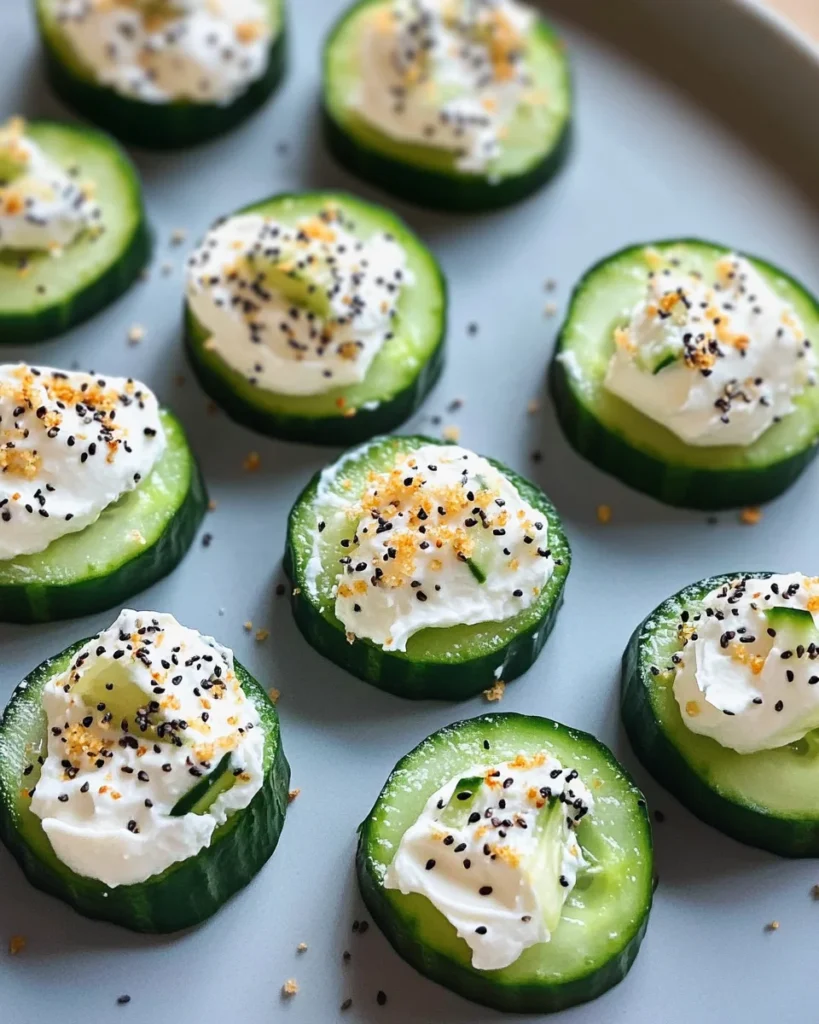 Everything Bagel Cucumber Bites