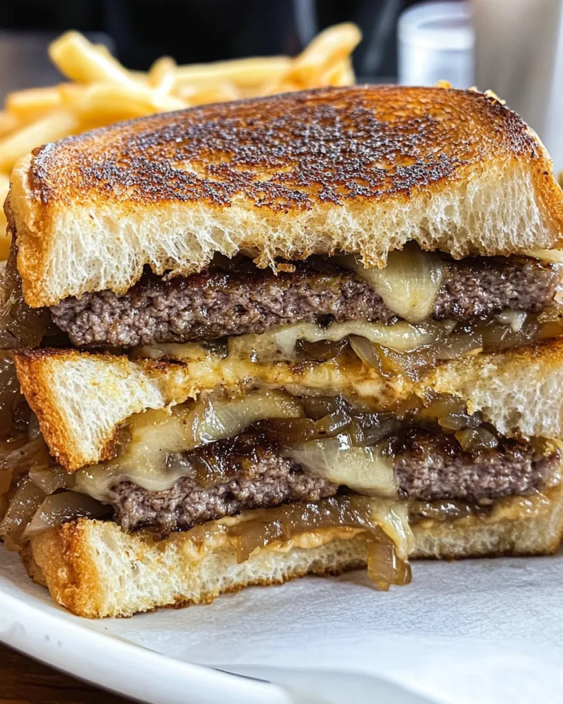 French Onion Patty Melt