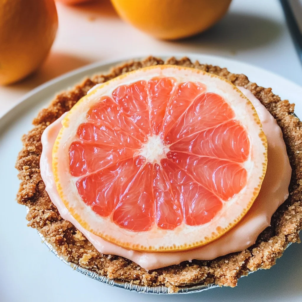 Grapefruit Gingersnap Pie