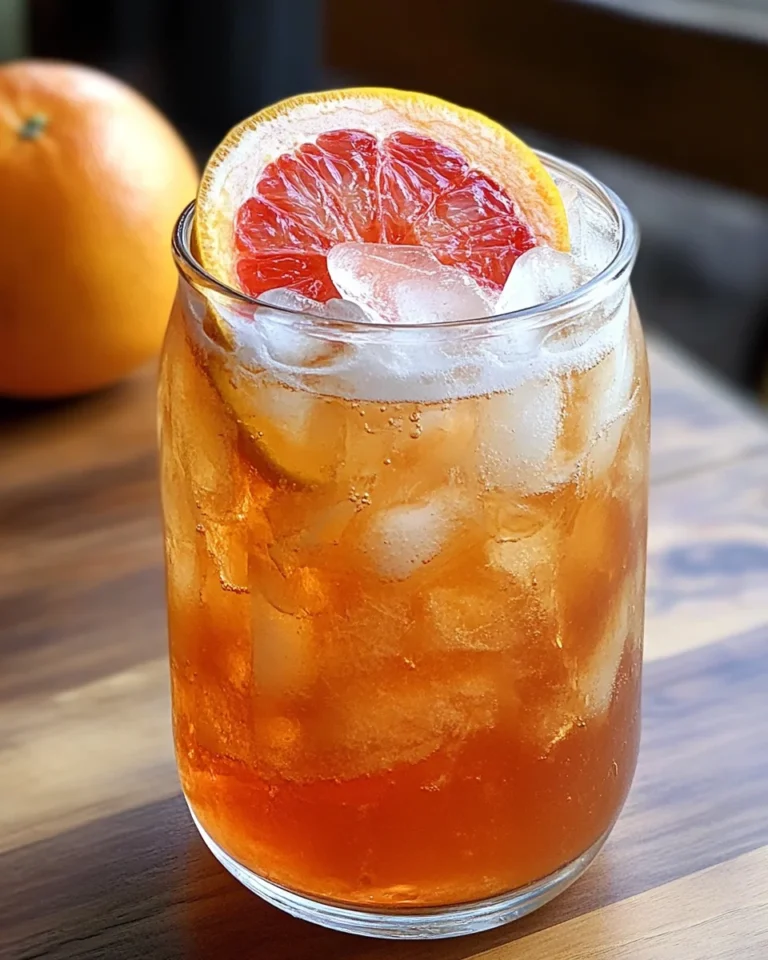 Grapefruit Honey Iced Tea