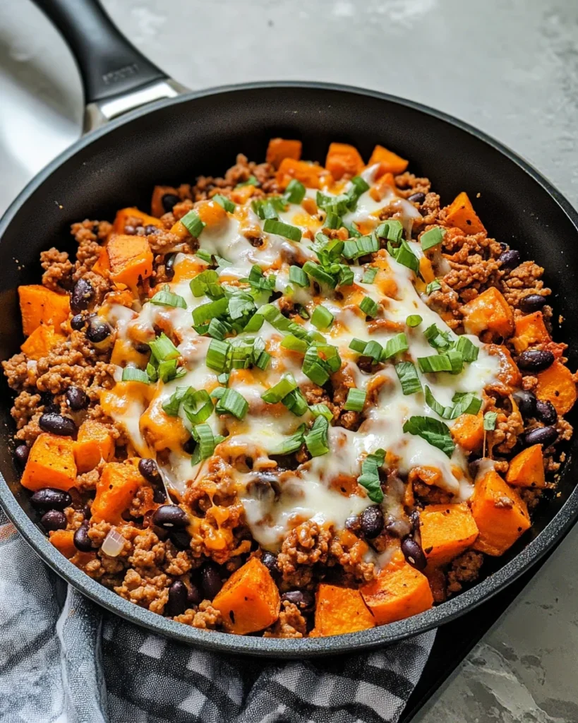Ground Turkey and Sweet Potato Skillet