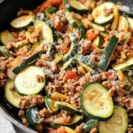 Ground Turkey and Zucchini Skillet