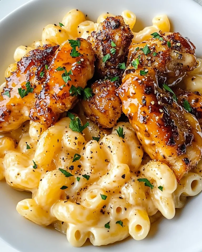 Honey Pepper Chicken Mac and Cheese