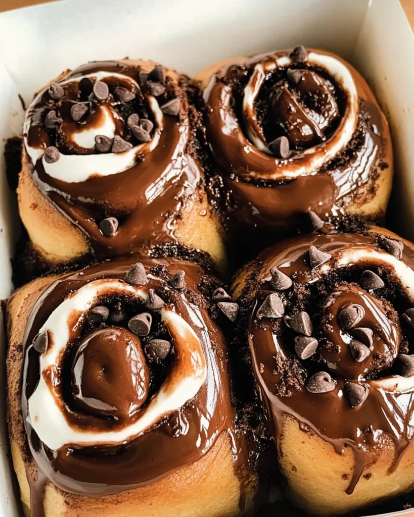 Hot Chocolate Cinnamon Rolls