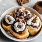 Hot Chocolate Marshmallow Cinnamon Rolls