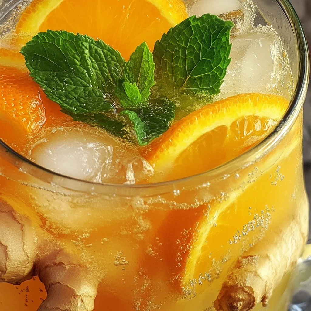 Iced Orange Ginger Green Tea