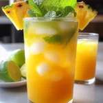 Iced Pineapple Mint Green Tea