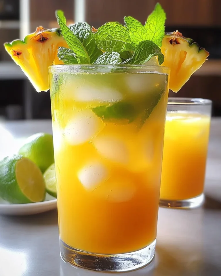Iced Pineapple Mint Green Tea