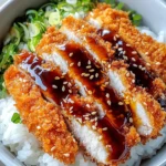 Japanese Katsu Bowls with Tonkatsu Sauce