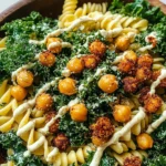Kale Caesar Pasta Salad
