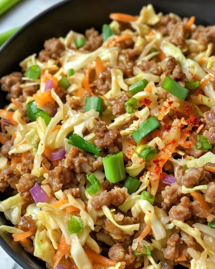 LOW-CARB EASY TO MAKE EGG ROLL IN A BOWL