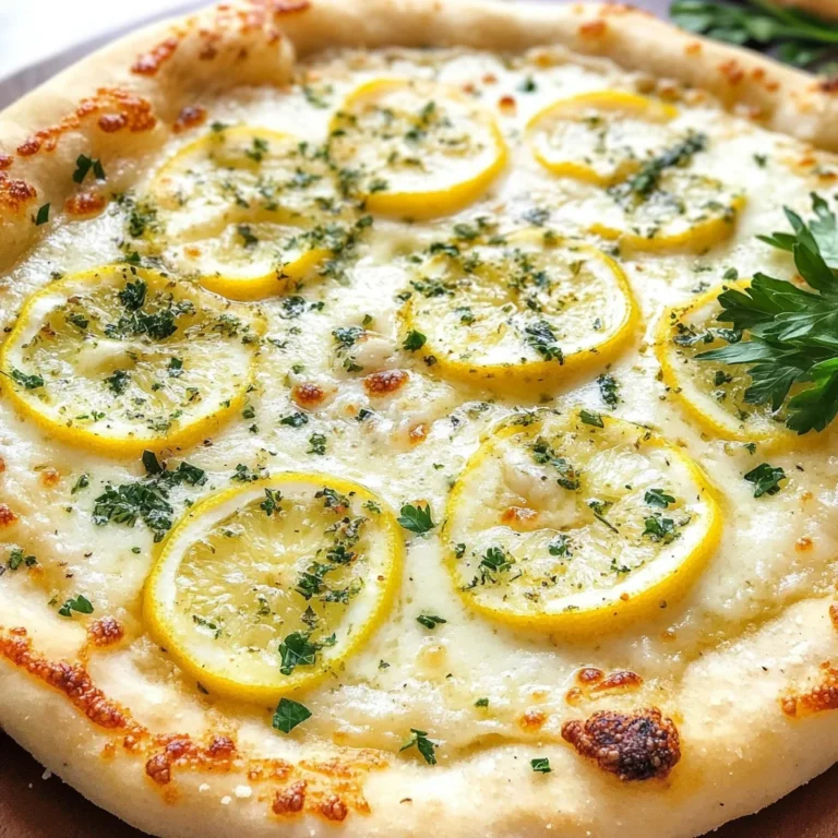 Lemon Pizza with Fresh Herbs