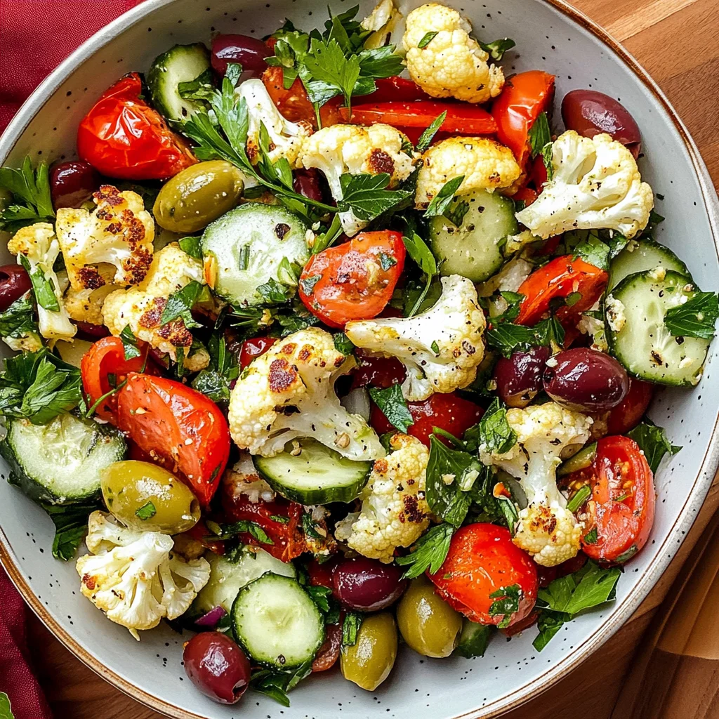 Mediterranean Cauliflower Salad