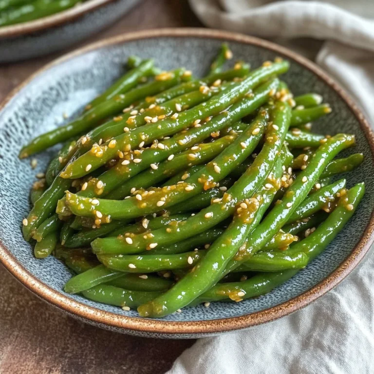 Miso Green Beans