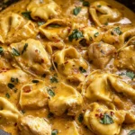 One-Pot Spicy Garlic Butter Chicken Tortellini
