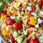 Rainbow Orzo Salad