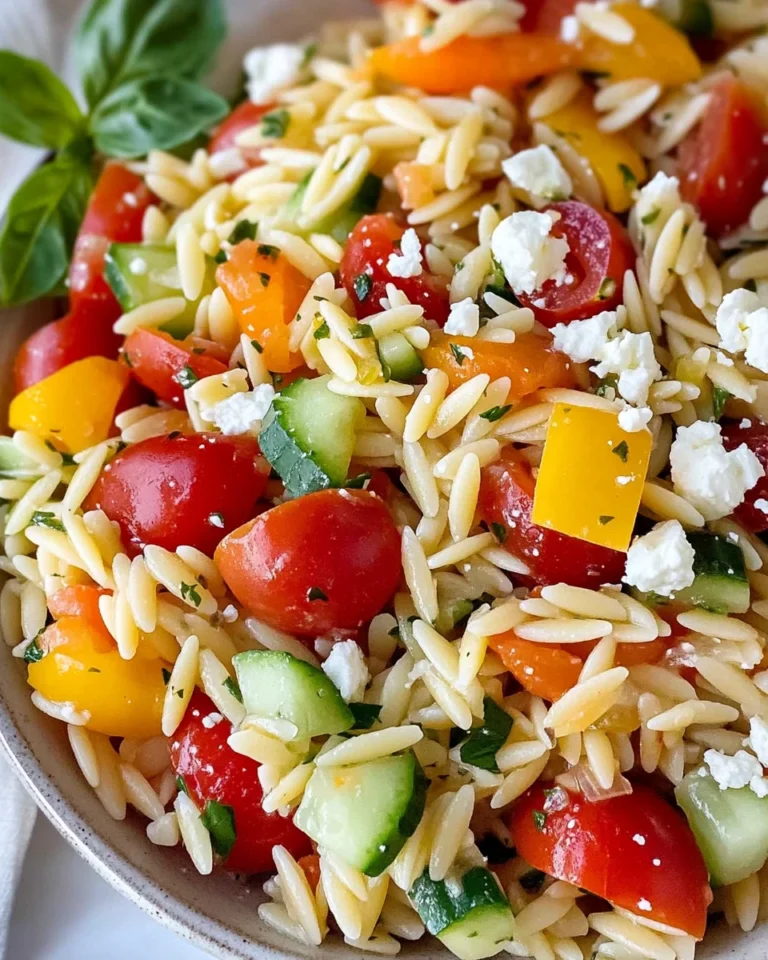 Rainbow Orzo Salad