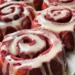 Red Velvet Cinnamon Rolls | The Perfect Christmas Morning Treat