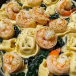 Shrimp Tortellini with Garlic Sauce