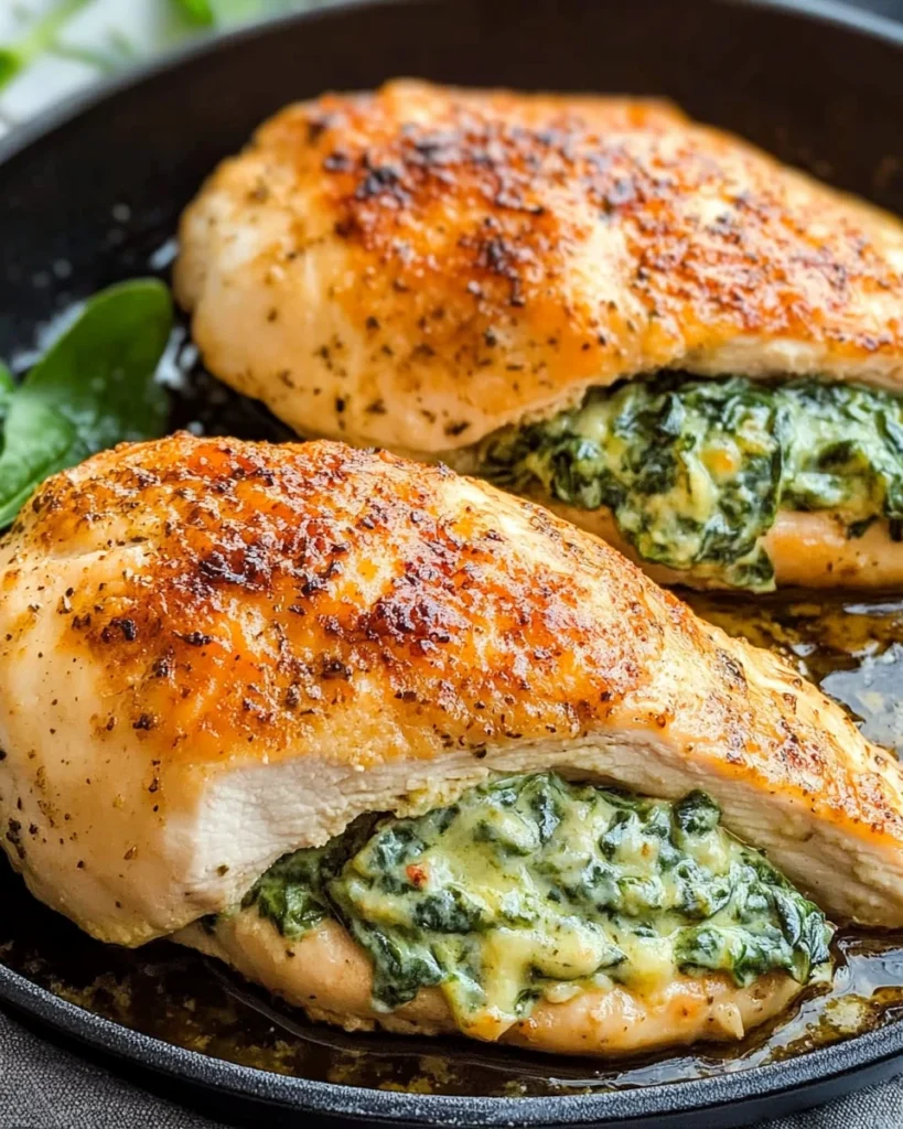 Spinach Stuffed Chicken Breasts