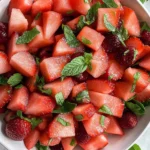 Strawberry Watermelon Salad with Honey-Lime Vinaigrette