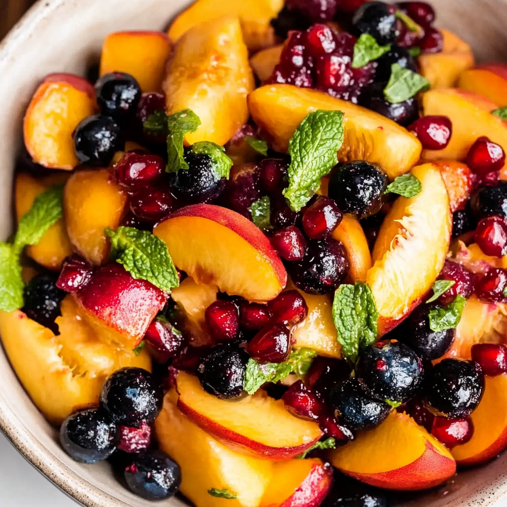 Summer Peach Fruit Salad