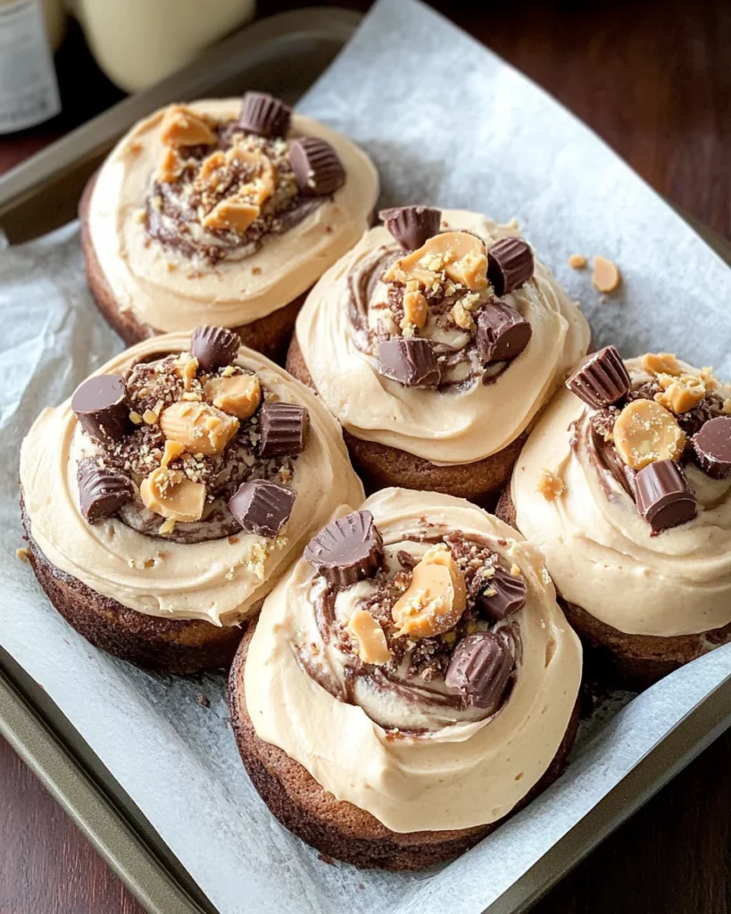chocolate peanut butter sweet rolls