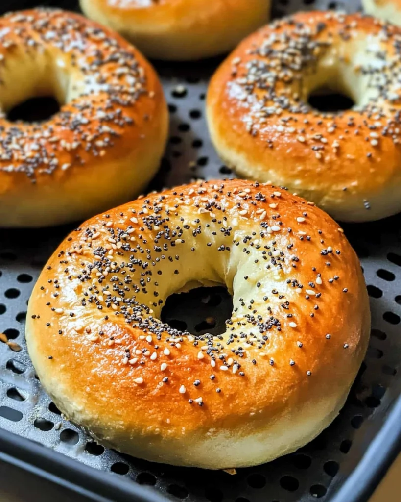 Air Fryer Protein Bagels