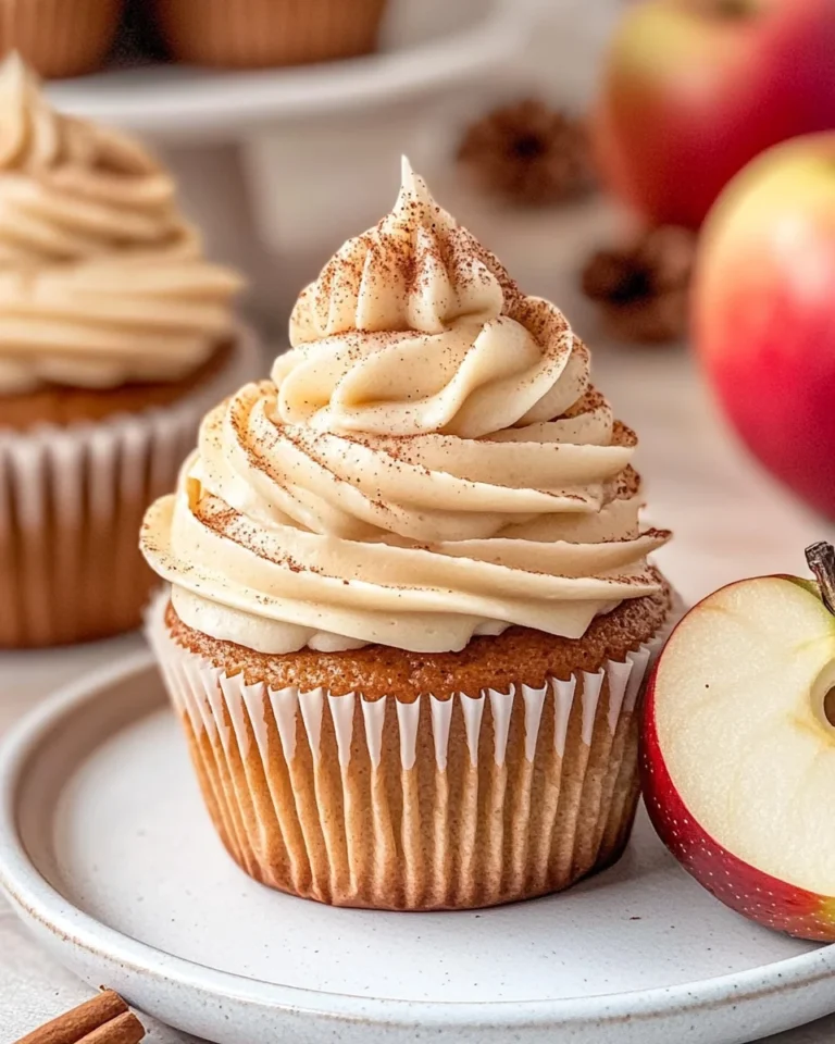 Apple Cider Cupcakes with Spiced Buttercream Frosting (gluten-free, whole grain)