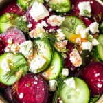 Beet Salad with Feta, Cucumbers, and Dill