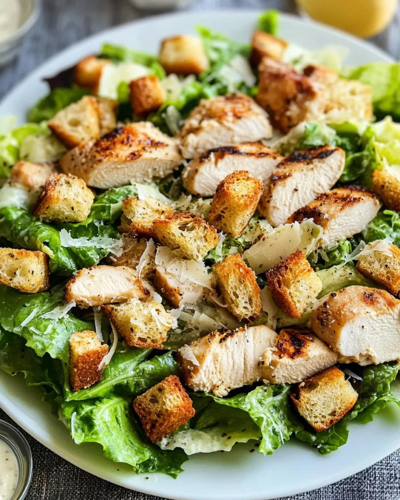 Best Chicken Caesar Salad with Homemade Croutons