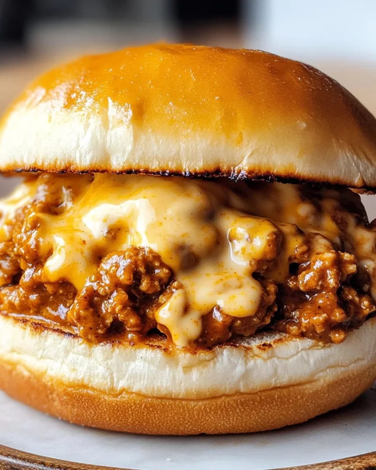 Cajun Chicken Sloppy Joes with Creamy Cheese Sauce