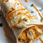 Cheesy Garlic Chicken Wraps