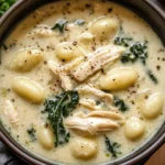 Creamy Garlic Chicken Gnocchi Soup