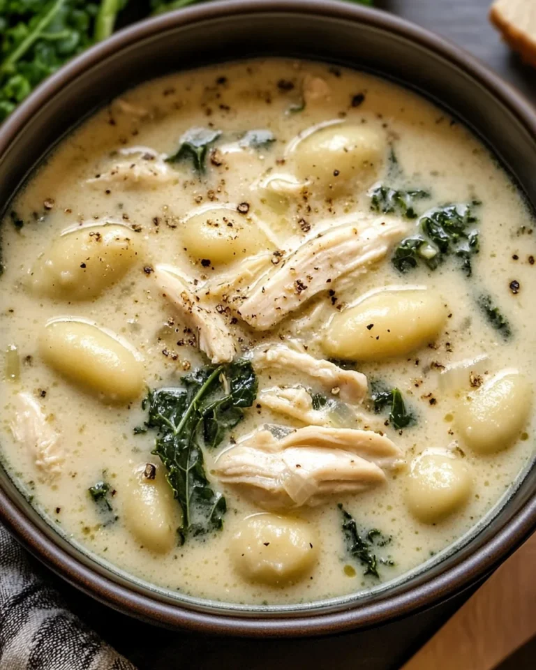 Creamy Garlic Chicken Gnocchi Soup