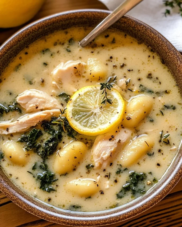 Creamy Winter Lemon Chicken Gnocchi Soup