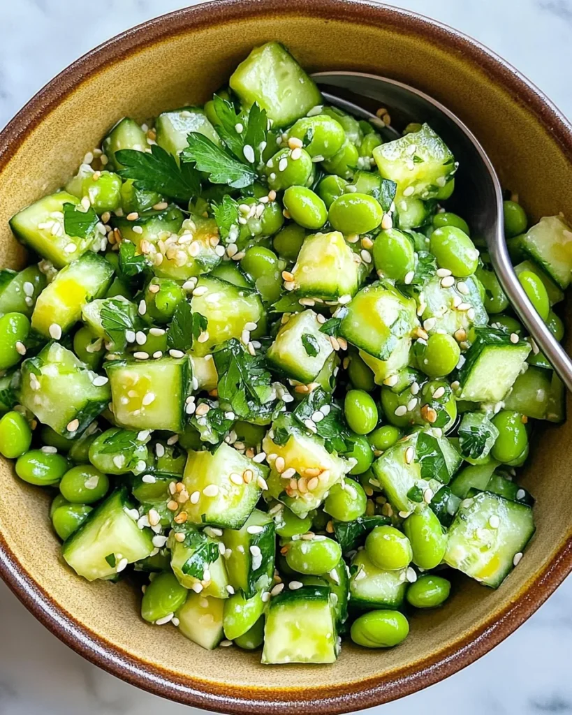 Crispy Cucumber Edamame Salad for a Refreshing Summer Treat