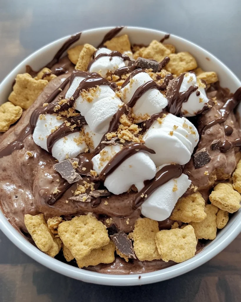 Double Chocolate Protein S’mores Bowl is the Best Protein-Packed Treat