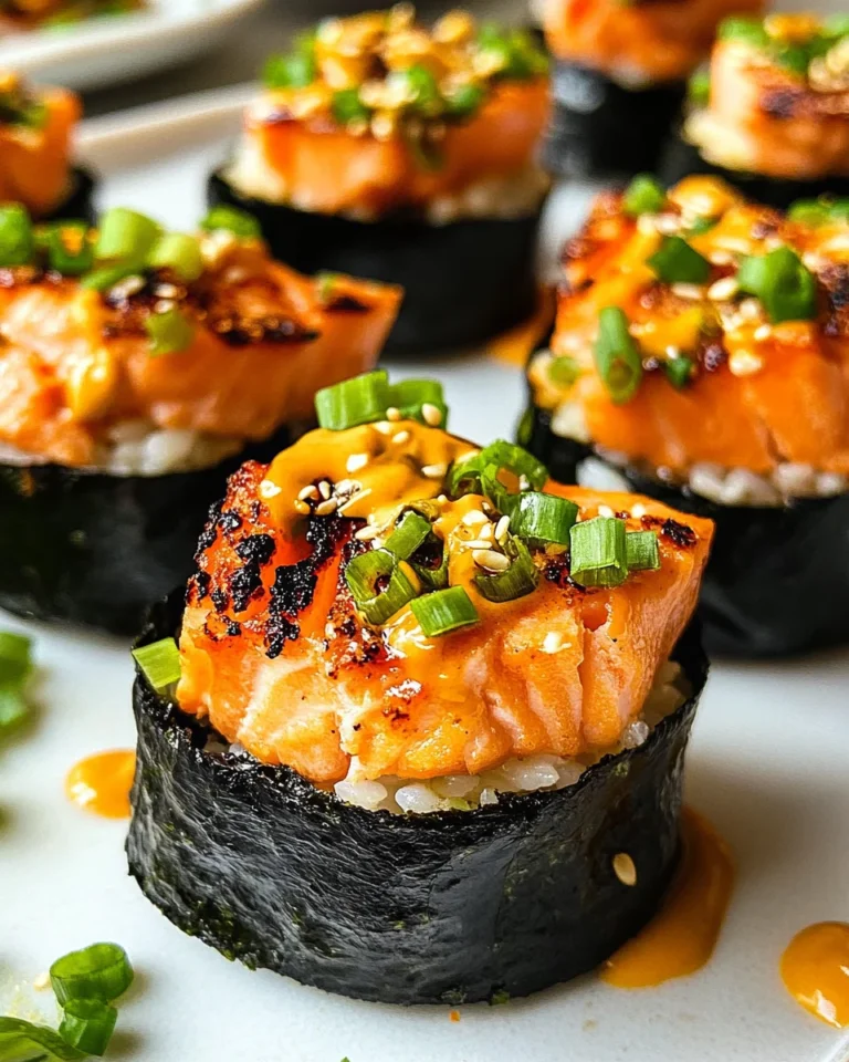 Easy Baked Salmon Sushi Cups (Viral Recipe)